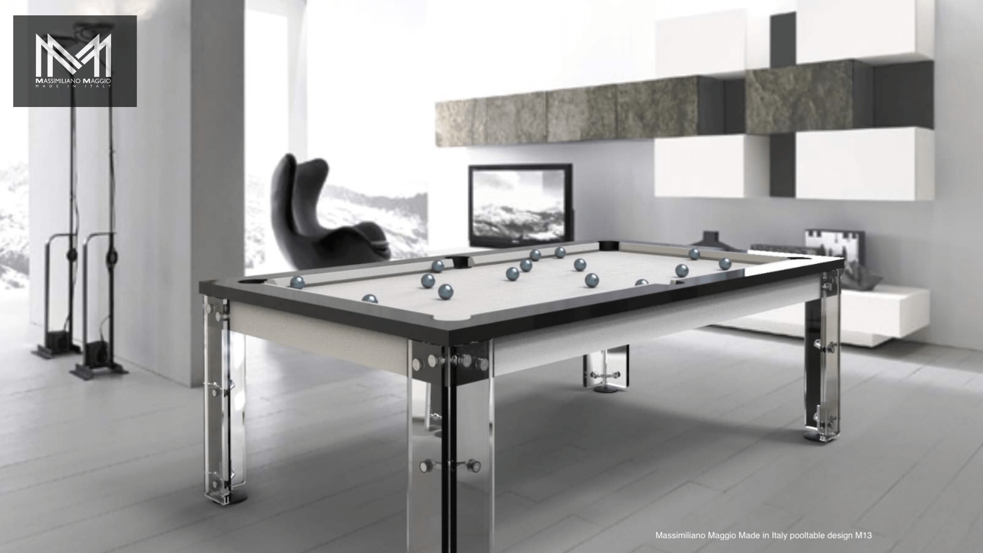 3 Biliardo M13 Massimiliano Maggio Made in italy Luxury Pool Table design Ziggurat 1 1